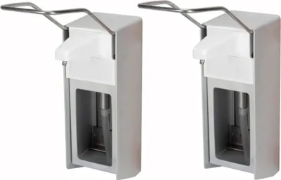 Produktbild von 2 Desinfektionsspender Alu 1000 ml Euronorm - LH - Alufront - Edelstahlpumpe