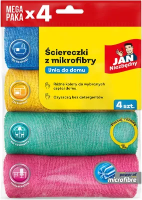 Obrázek produktu pro JAN NIEZBĘDNY utěrky z mikrovlákna, sada 4 kusů
