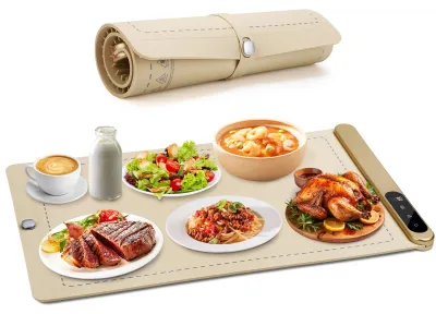 Aufrollbare Warmhalteplatte, 6 Stufen, 50-100 °C, Timer