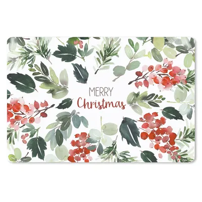 Produktbild von MuchoWow® Schreibtischunterlage Weihnachten - Zitat - Aquarell 60x40 cm - XXL Mauspad - Großes Mauspad