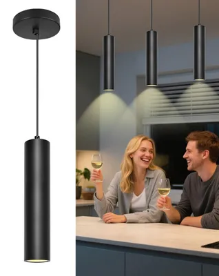Hängelampe Schwarz GU10 10W LED 980lm 120cm verstellbar