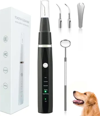 Produktbild von DOPWii Ultraschall Zahnreinigung Set, Ultraschallzahnbürste Zahnreiniger für Haustiere,5-Gang-Modus,IPX8 wasserdicht,Leise, Geeignet für Haustiere, Heimgebrauch