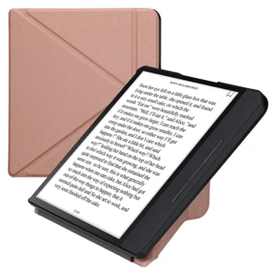 Produktbild von kwmobile Schutzhülle für Kobo Forma Hülle - Kunstleder Case - eReader Klapphülle mit Auto Sleep Funktion - Cover mit Ständer - Rosegold