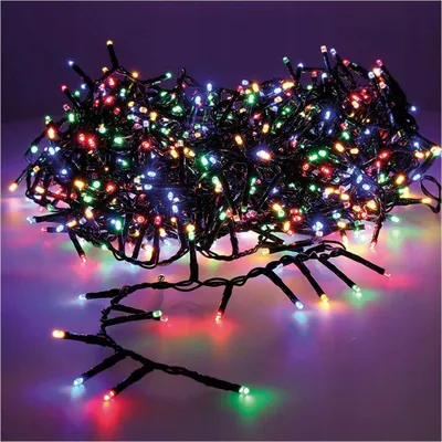Image de Guirlande Led Compacte Multicolore 500 Led, 14m, Clignotante, Multicolore - Lumineo
