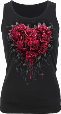 Obrázek produktu pro Spiral Dámské tričko XXL Black Bleeding Heart Fitted T-Shirt