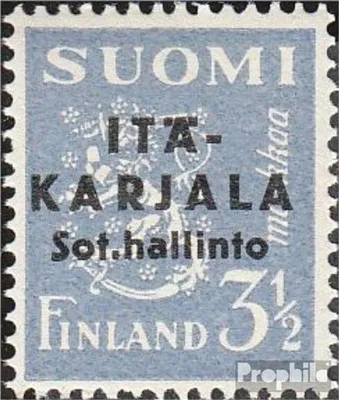 Produktbild von Briefmarken Finnische Bes. Ostkarelien 1941 Mi 5I postfrisch Aufdruckausgabe