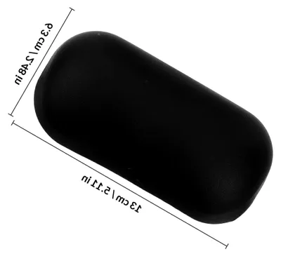 Produktbild von Ergonomisches Mauspad in Schwarz mit Handgelenkauflage aus PolyurethanSilikon, tragbar und langlebig, rundes Design für das Büro