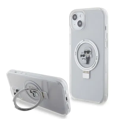 Image de Karl Lagerfeld Klhmp15Mhmrskch Iphone 15Plus / 14 Plus 6.7 Biały/White Hardcase Ring Stand Karl&Choupettte Magsafe