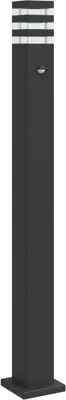 Produktbild von vidaXL Wegeleuchte mit Bewegungsmelder Schwarz 110 cm Aluminium
