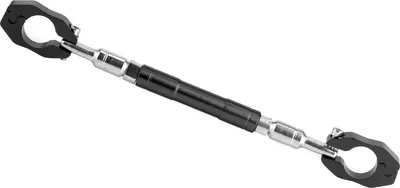 Produktbild von Schwarz 7/8 Zoll Motorradlenker Querstange Verstellbarer Verstärkungsausgleichshebel CNC-Aluminiumlegierung UniversalSchwarz