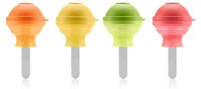 Eis-am-Stiel-Formen, Set 4er, Silikon, BPA-frei, 0,09 l
