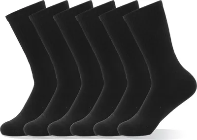 Produktbild von MEGAGROUP 6 Paar Classic Socken Größe 35-38 aus Baumwolle schwarz Damen