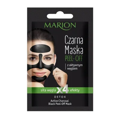 Produktbild von Marion Detox Active Charcoal schwarze Peel-off-Maske 6g
