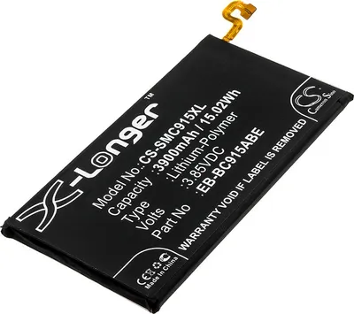 Produktbild von TECHTEK Akku Kompatibel mit [Samsung] Galaxy C10, SM-C9150 Ersetzt EB-BC915ABE