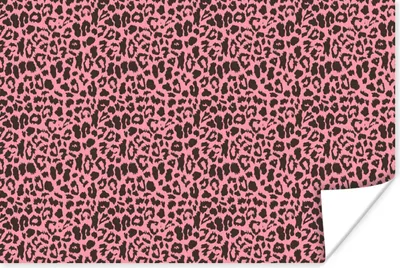 Produktbild von MuchoWow® Poster Tiermuster - Rosa - Panther 180x120 cm - Fotoplakat
