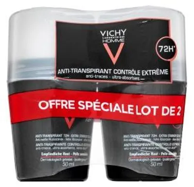 Image de Vichy Homme Roll-On Anti-Transpirant 72H 2X50 100 ml