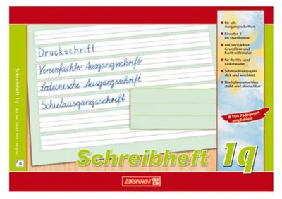 Produktbild von BRUNNEN Schreiblernheft Lineatur 1q 1. Schuljahr liniert DIN A5 quer ohne Rand, 16 Blatt