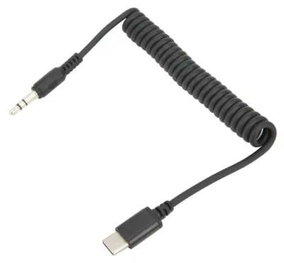 Produktbild von PULUZ 3,5 mm TRRS-Stecker auf Typ C Live-Mikrofon-Audio-Adapter, Federspiralkabel