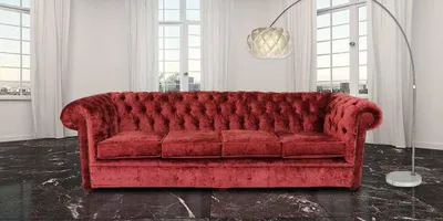 Produktbild von Chesterfield Couch Polster Sofas Klassischer Textil Schaffhau 4 Sitzer - 217