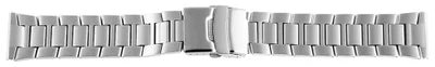 Produktbild von Gliederband Edelstahl Armband in silber glatt