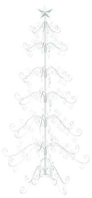Imagen del producto de vidaXL Árbol de Navidad metálico KUOPIO, 180 cm, acero, blanco