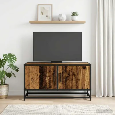 Zdjęcie produktu dla Maison Exclusive - Komody RTV, wymiary: 80 x 34,5 x 40 cm, wykonane z recyklingowanego drewna i płyty wiórowej