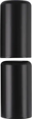 Produktbild von Aufsteckhülsen flachrund für Steckband/Türband ø 16mm 3-teilig Aluminium schwarz