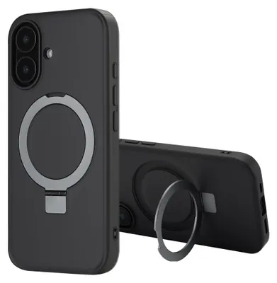 Immagine prodotto di Accezz Ring Stand Backcover con MagSafe iPhone 16 - Nero