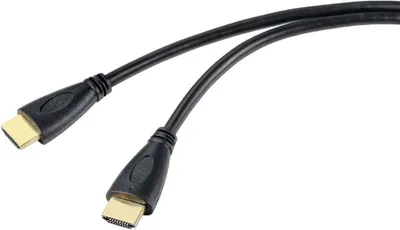 Produktbild von SpeaKa Professional HDMI Anschlusskabel HDMI-A Stecker, HDMI-A Stecker 5.00 m Schwarz SP-10133292 4K UHD, Audio Return
