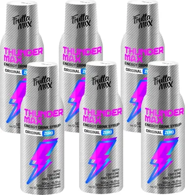 Produktbild von FruttaMax Energy Drink Light Sirup 500 ml, Konzentrat, 6 Stück, Getränk Set