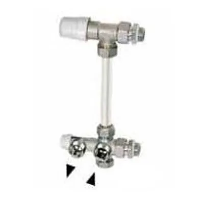 Image de Robinetterie Monotube Thermostatique équerre Inversée 15x21 - Rbm