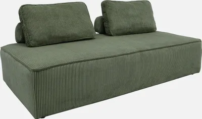 Produktbild von sweeek - 2-Sitzer Sessel für ein modulares Sofa - Cordbezug - Grün