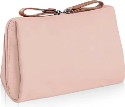 Image de Petite trousse de toilette avec séparateur, trousse de toilette de voyage, imperméable, légère, sac à main femme