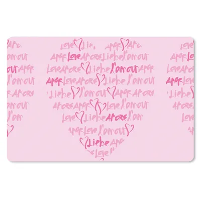 Produktbild von MuchoWow® Schreibtischunterlage Valentinstag - Liebe 60x40 cm - XXL Mauspad - Großes Mauspad