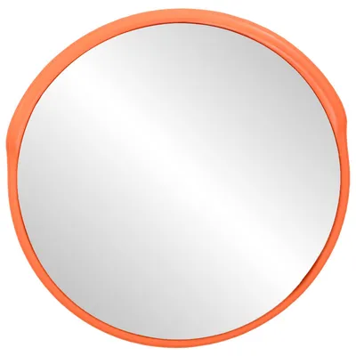 Produktbild von vidaXL Verkehrsspiegel Konvex PC-Kunststoff Orange 60 cm Outdoor