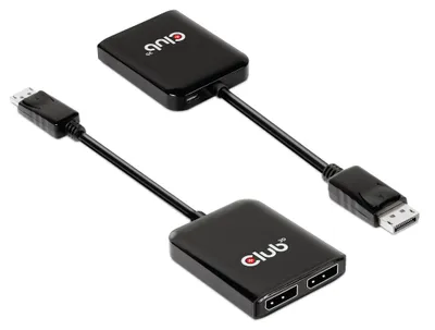 Produktbild von CLUB3D MST hub DisplayPort 1.4 to DisplayPort + HDMI 4K60Hz M/F, 1 m, DisplayPort, HDMI + DisplayPort, Stecker, Buchse, Gerade