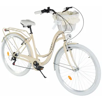 Produktbild von Damenfahrrad Davi Emma 28", 7 Gänge, 160-185 cm, Kaffeebraun/Weiß
