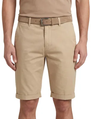 Produktbild von Replay-Shorts aus Baumwolle, einfarbig braun