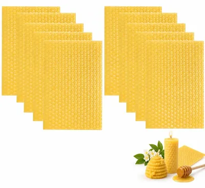 Bienenwachsplatten, 100% rein, für Kerzen & DIY