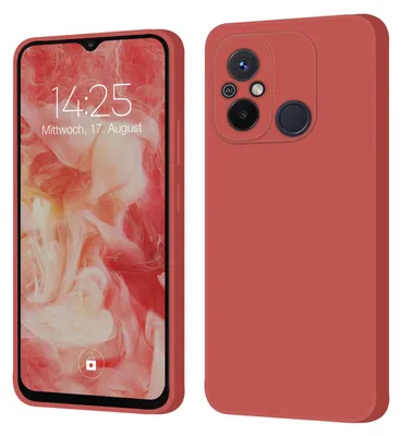Produktbild von Hülle für Xiaomi Redmi 12C Case Cover Bumper Smartphone Softgrip Schutzhülle Farbe: Rot