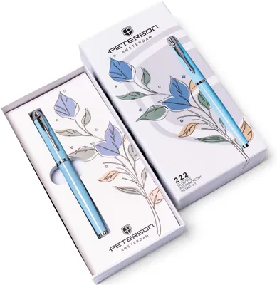 Zdjęcie produktu dla Długopis w pudełku PTN 222-GB-8549 L.Blue-Silver