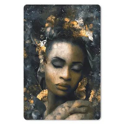 Produktbild von MuchoWow® Mauspad Mousepad Frauen - Abstrakt - Blumen 18x27 cm - Mousepads - Maus Mat - Pad - Mausunterlage
