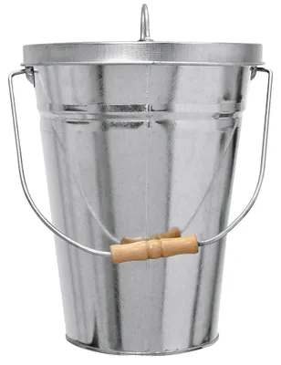 Immagine prodotto di FIREFIX Ascheeimer 12,5l ovale galvanizzato, argento