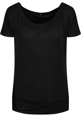 Produktbild von Build Your Brand Kurzarm-T-Shirt für Frauen Nonhec schwarz XL