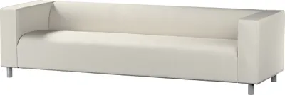 Produktbild von Dekoria Bezug für Klippan 4-Sitzer Sofa, hellgrau , Bezug für Klippan 4-Sitzer