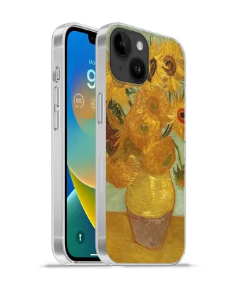 Produktbild von MuchoWow® Handyhülle Schutzhülle Hülle für Apple iPhone 14 - Softcase Sonnenblumen - Vincent van Gogh Silikon Softcase Handy Hülle - Mobiltelefonhülle