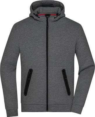Produktbild von Men's Hooded Jacket dark-melange, Gr. S