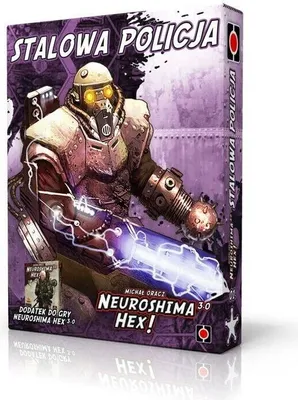 Zdjęcie produktu dla Neuroshima HEX 3.0 Steel Police – rozszerzenie do gry planszowej – EN/PL