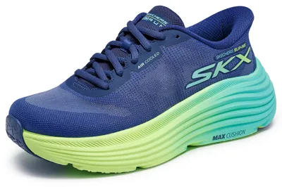 Produktbild von Skechers Damen Max Cushioning Endeavour Hallandale Slip-InTurnschuhe, Navy Texti
