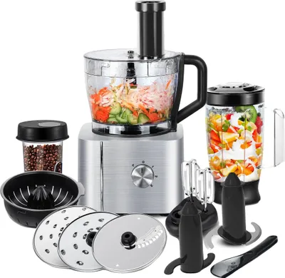 Immagine prodotto di Robot da cucina, funzioni 11 in 1, potenza 1100 W, argento, UE